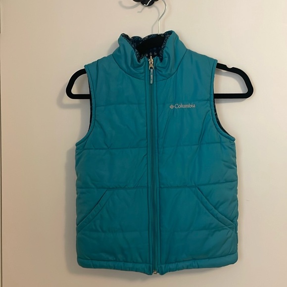 Columbia Puffer Vest Turquoise Small - Picture 1 of 6